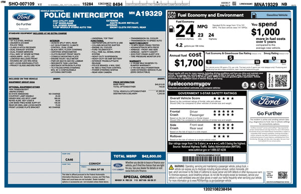 2021 Ford Explorer Police Interceptor 4D SUV