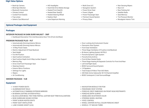 2018 Porsche Macan S 4D SUV